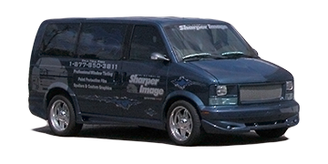 Picture of work van for The Automotive Sharper Image